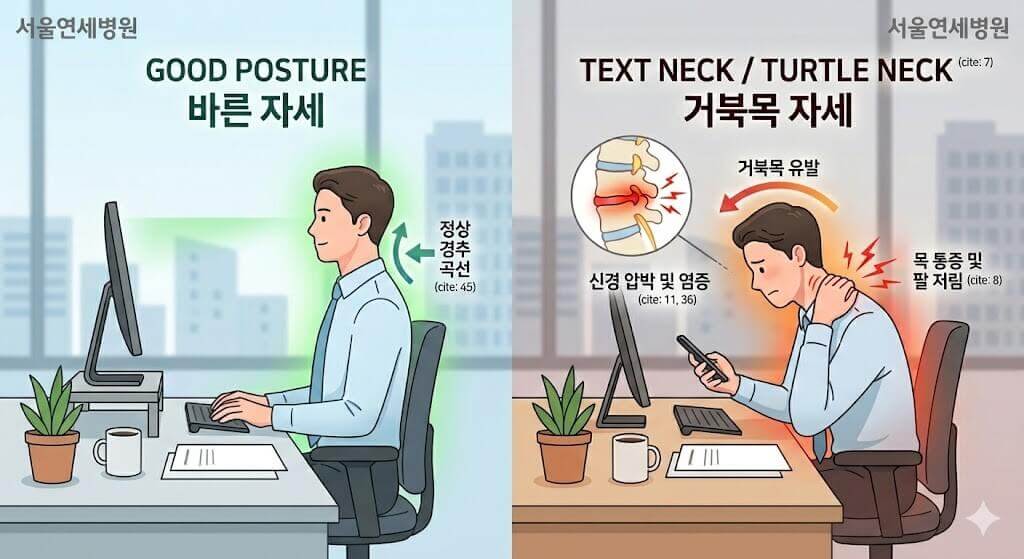 [마포 목디스크] 팔 저림과 목 통증, 단순 피로일까? 